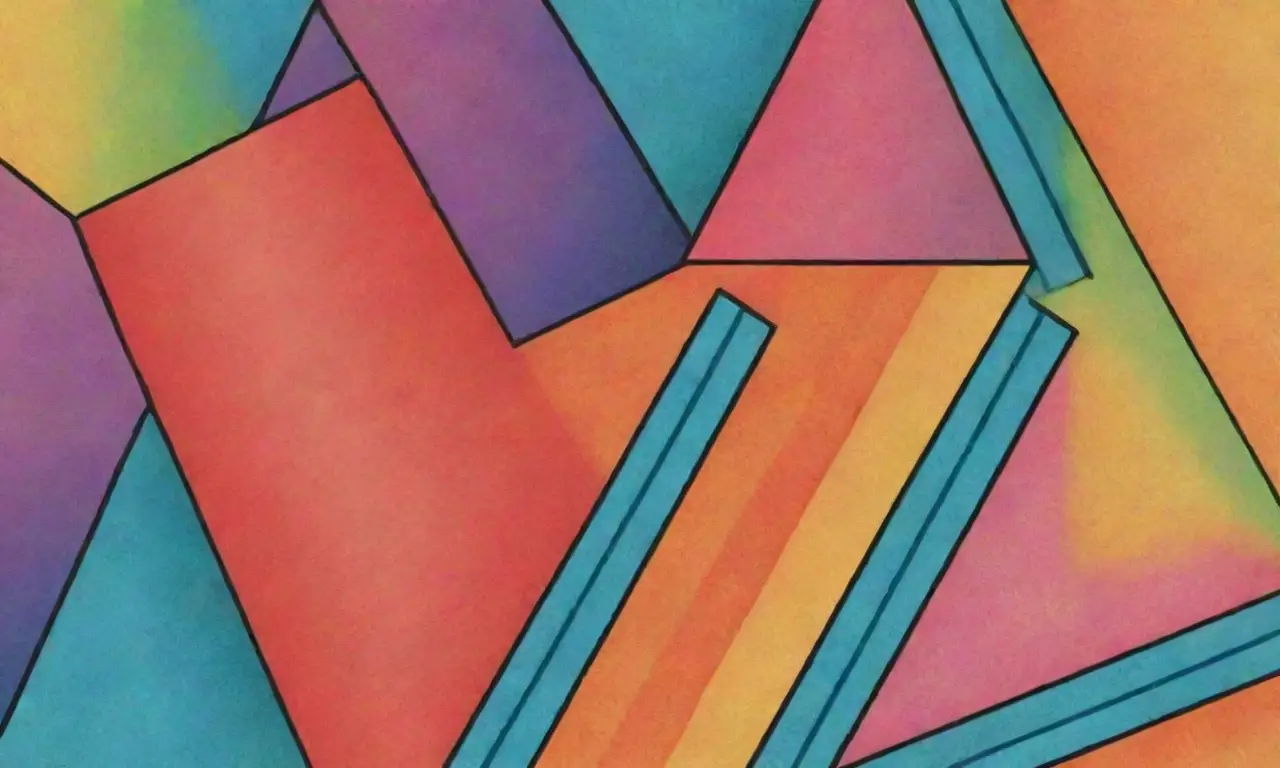 Colores vibrantes, líneas definidas y texturas delicadas crean una composición armoniosa y dinámica