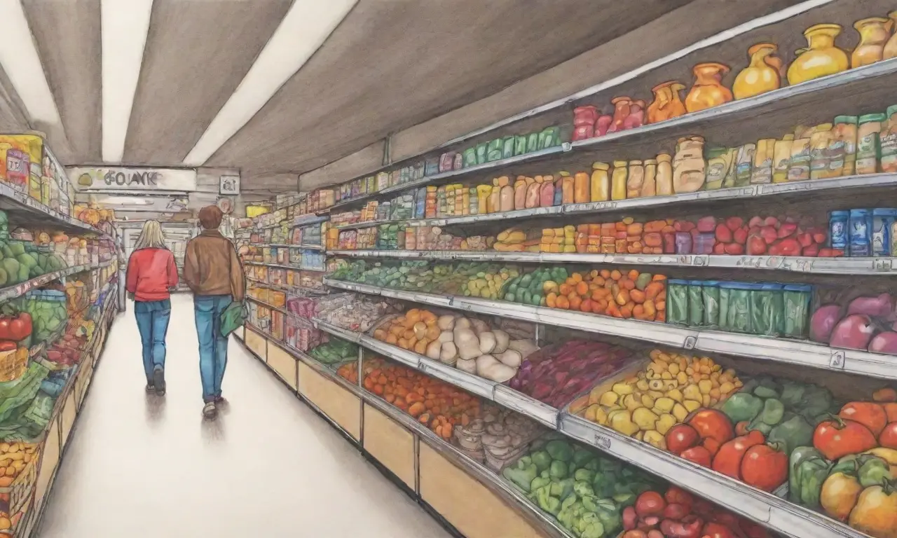 Un mercado vibrante y dinámico se destaca por sus colores, texturas y composiciones que atraen la mirada