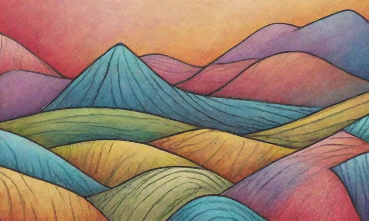 Una composición vibrante y dinámica con texturas y colores que invitan a la exploración