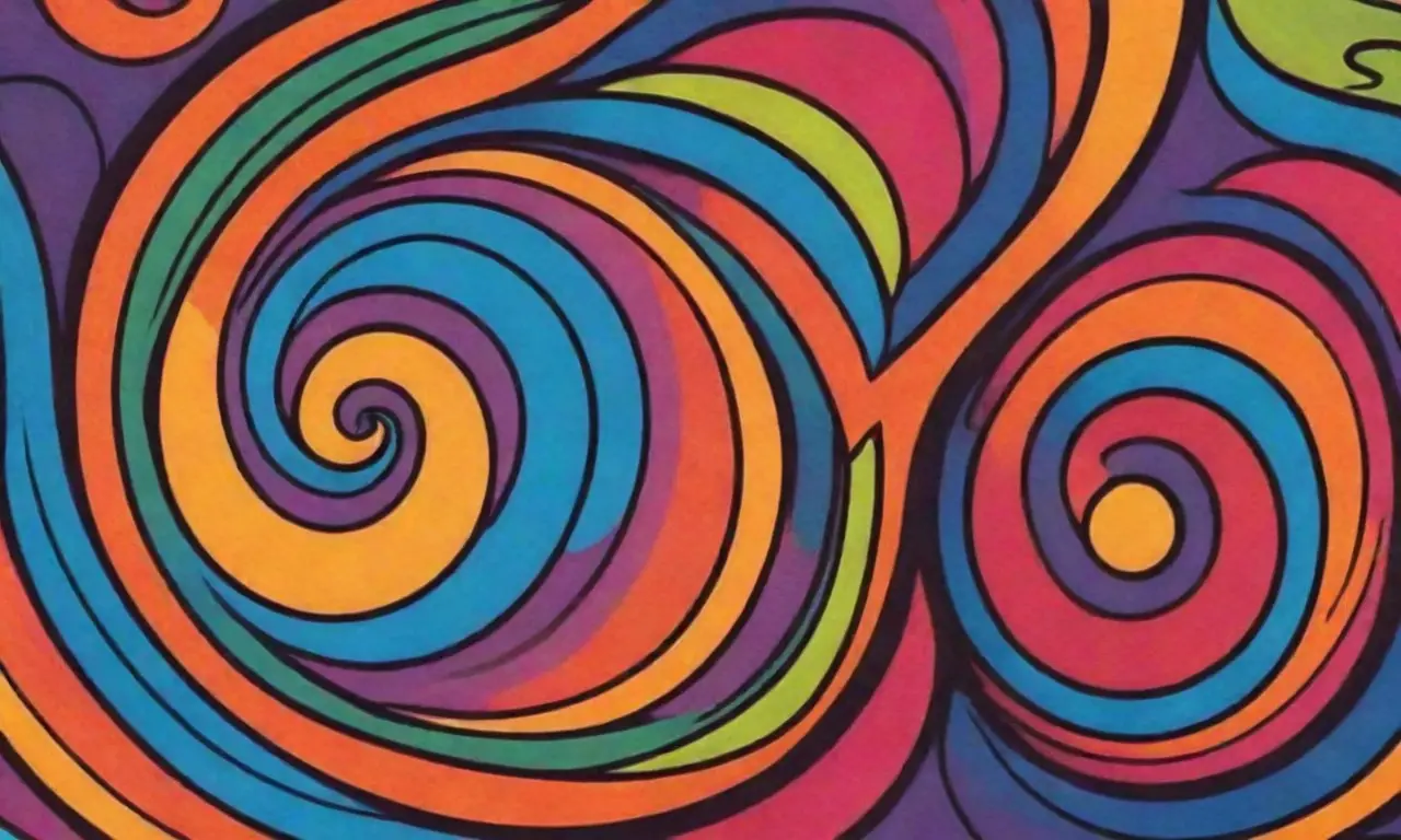 Diseño visual vibrante y dinámico con colores, texturas y formas variadas