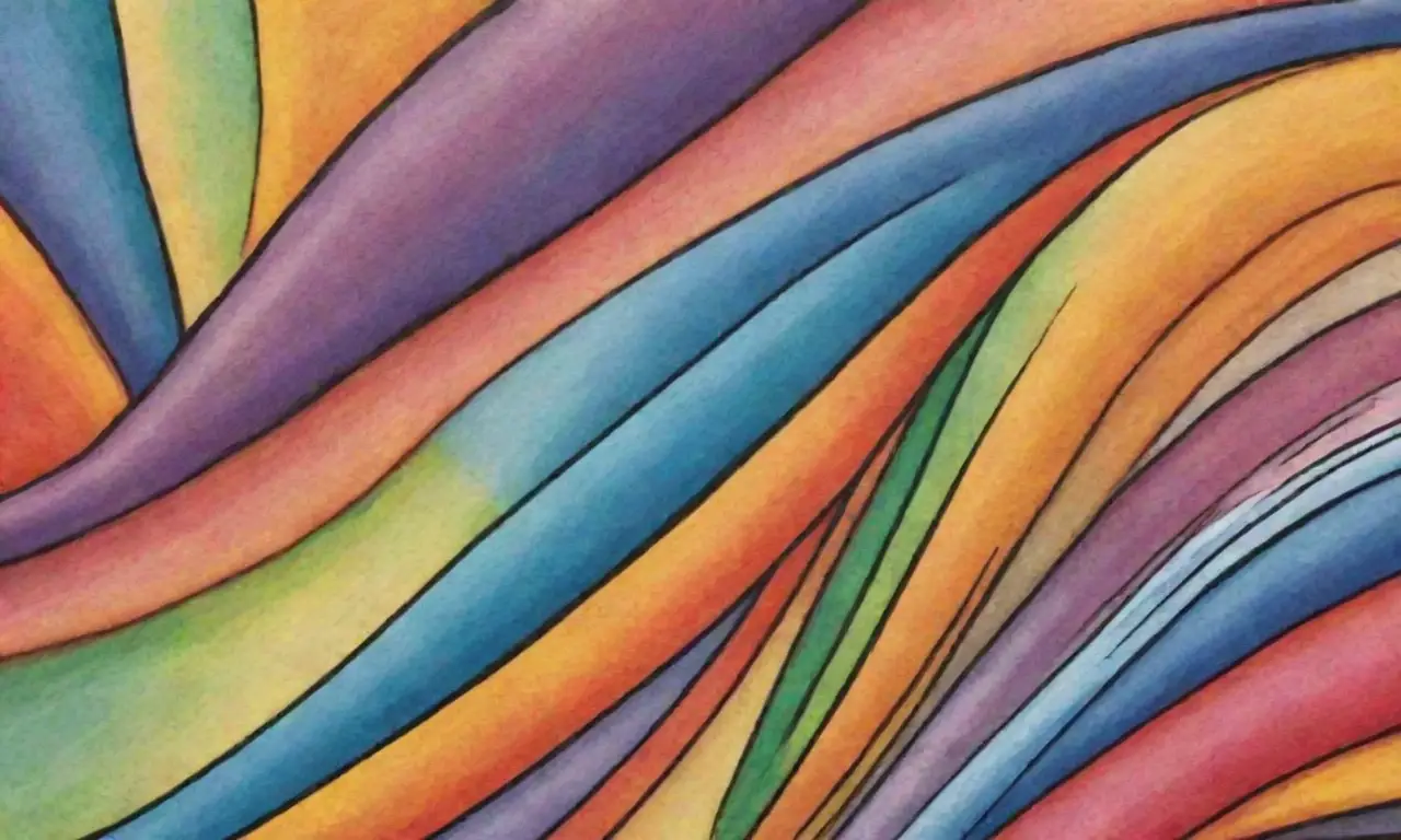 Colores vibrantes, líneas intrincadas y texturas ricas crean una composición armoniosa y dinámica