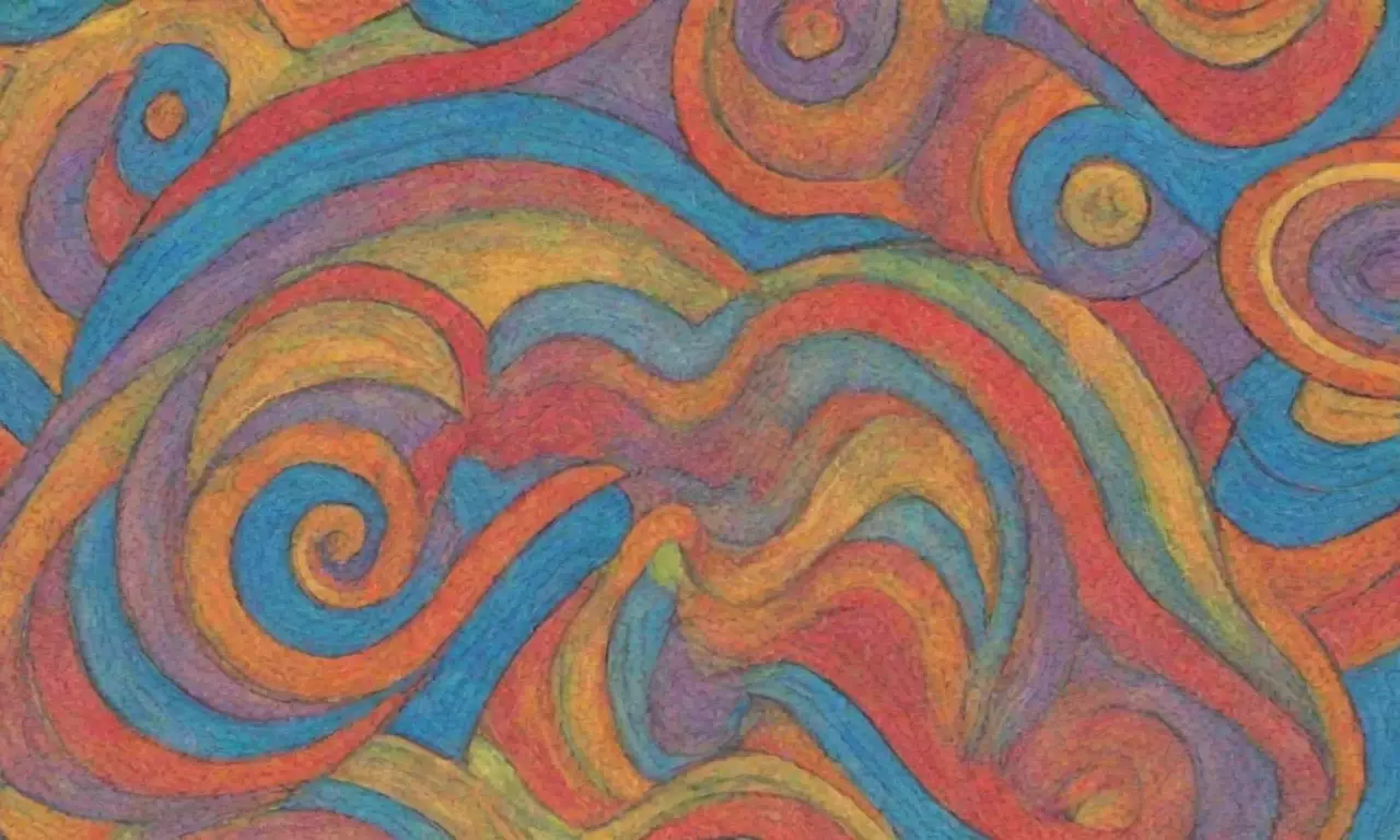 Colores vibrantes y detalles intrincados crean una composición armoniosa y dinámica