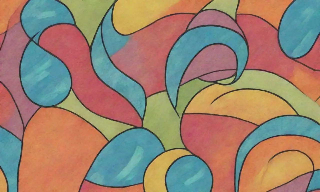 Colores vibrantes, líneas audaces y texturas intrincadas crean una composición dinámica y atractiva
