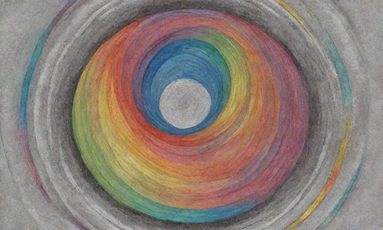 Un diseño complejo combina líneas, sombras, texturas y colores para resaltar ideas interconectadas y crear armonía visual