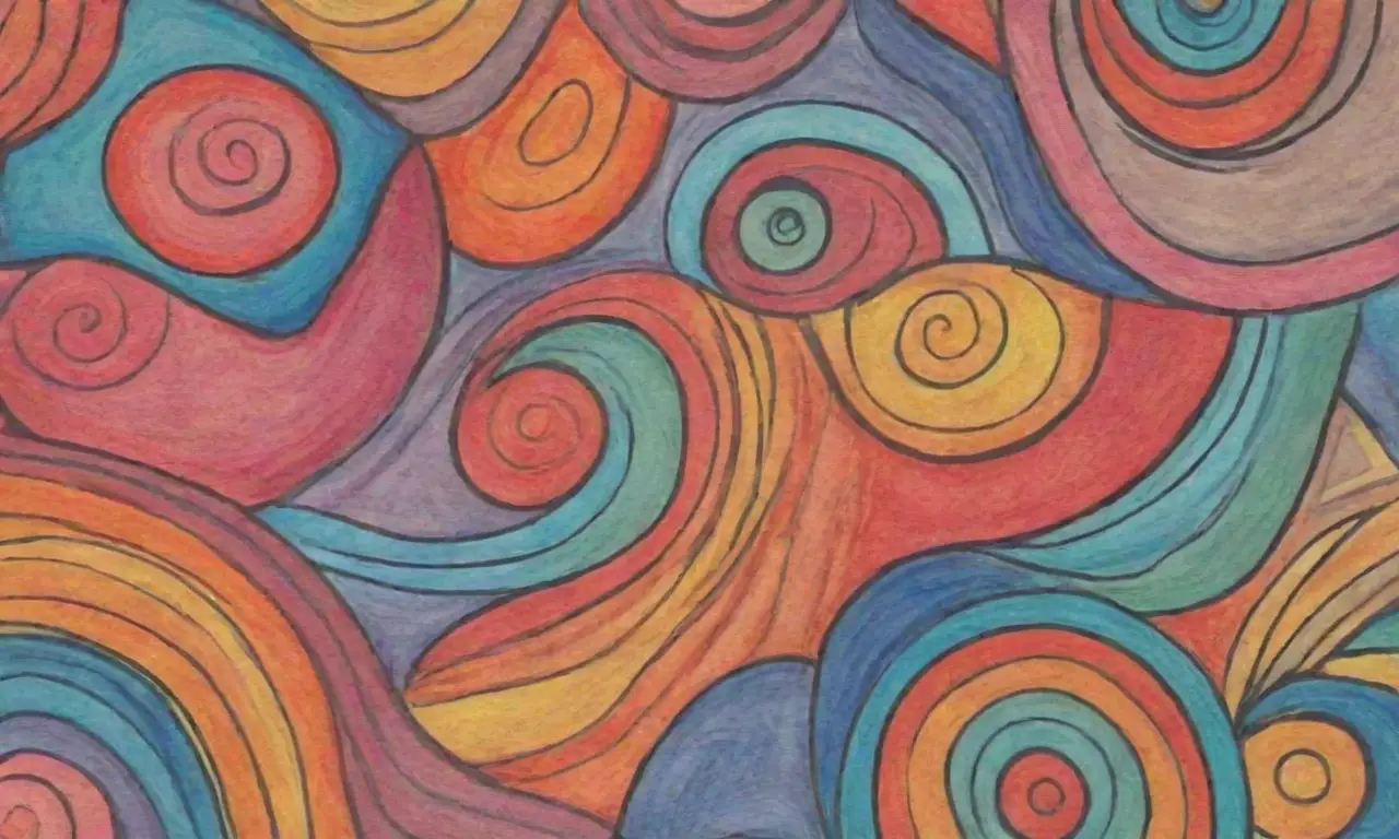 Líneas y sombras crean profundidad y emoción en una composición dinámica y rica en detalles