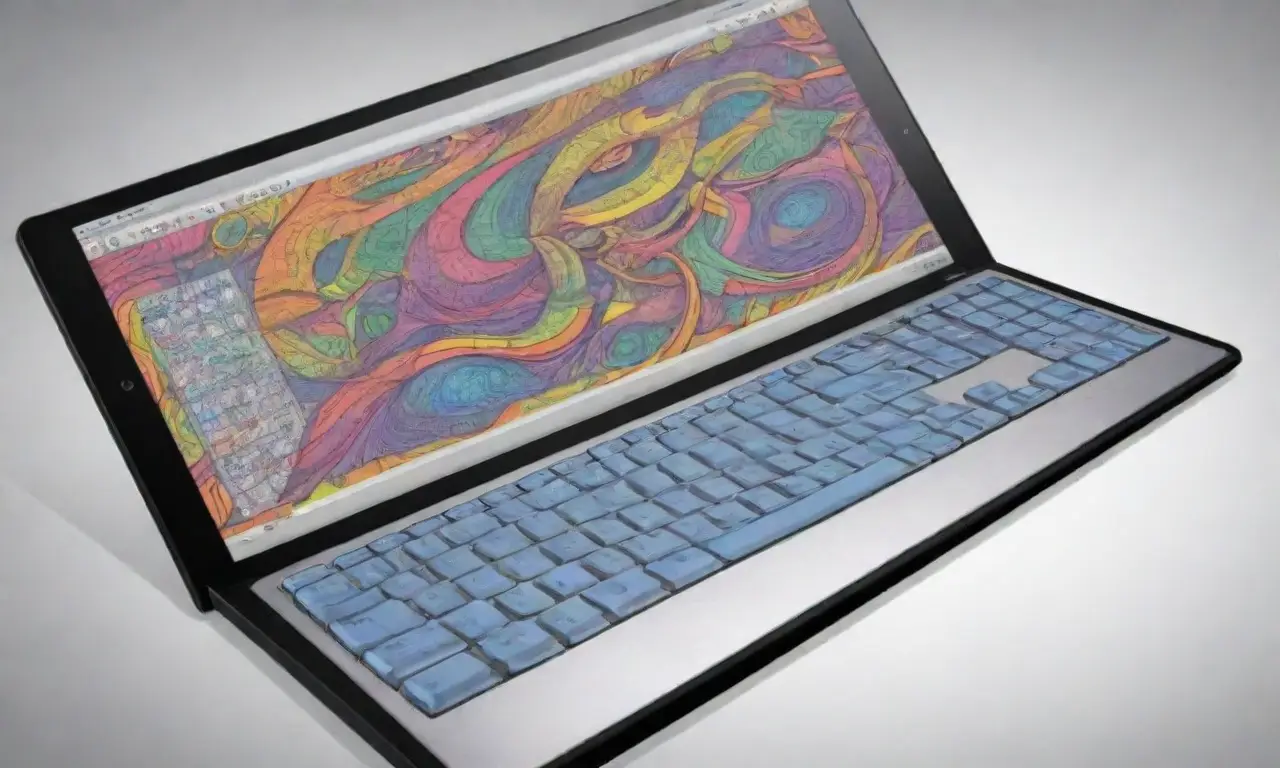 Un diseño de pantalla de computadora con líneas audaces, sombras suaves y colores vibrantes que invitan a la interacción