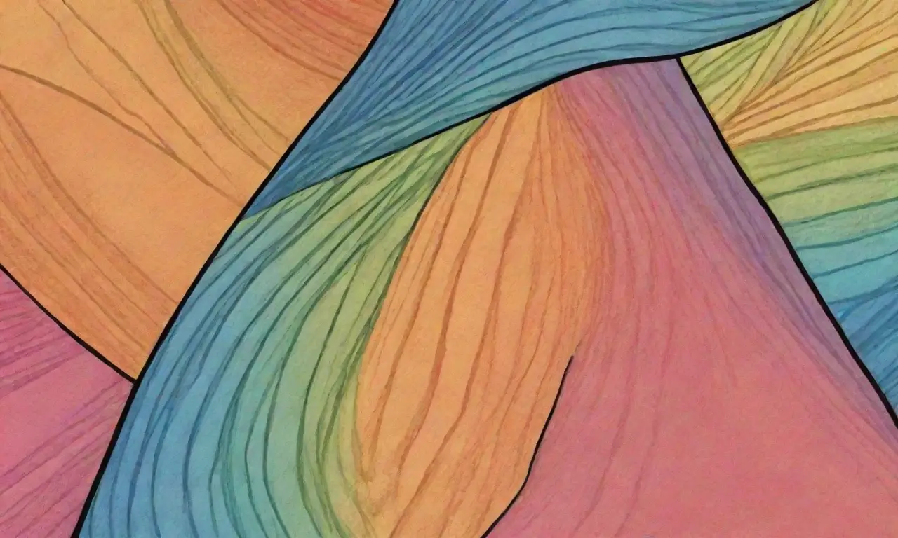 Líneas audaces, sombras suaves y colores vibrantes crean una composición visualmente atractiva y funcional