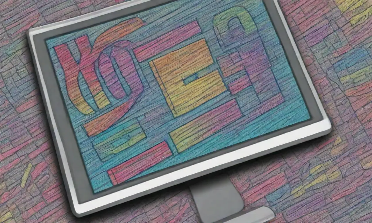 Un diseño dinámico y colorido resalta un ordenador con gráficos y texturas que sugieren creatividad y urgencia