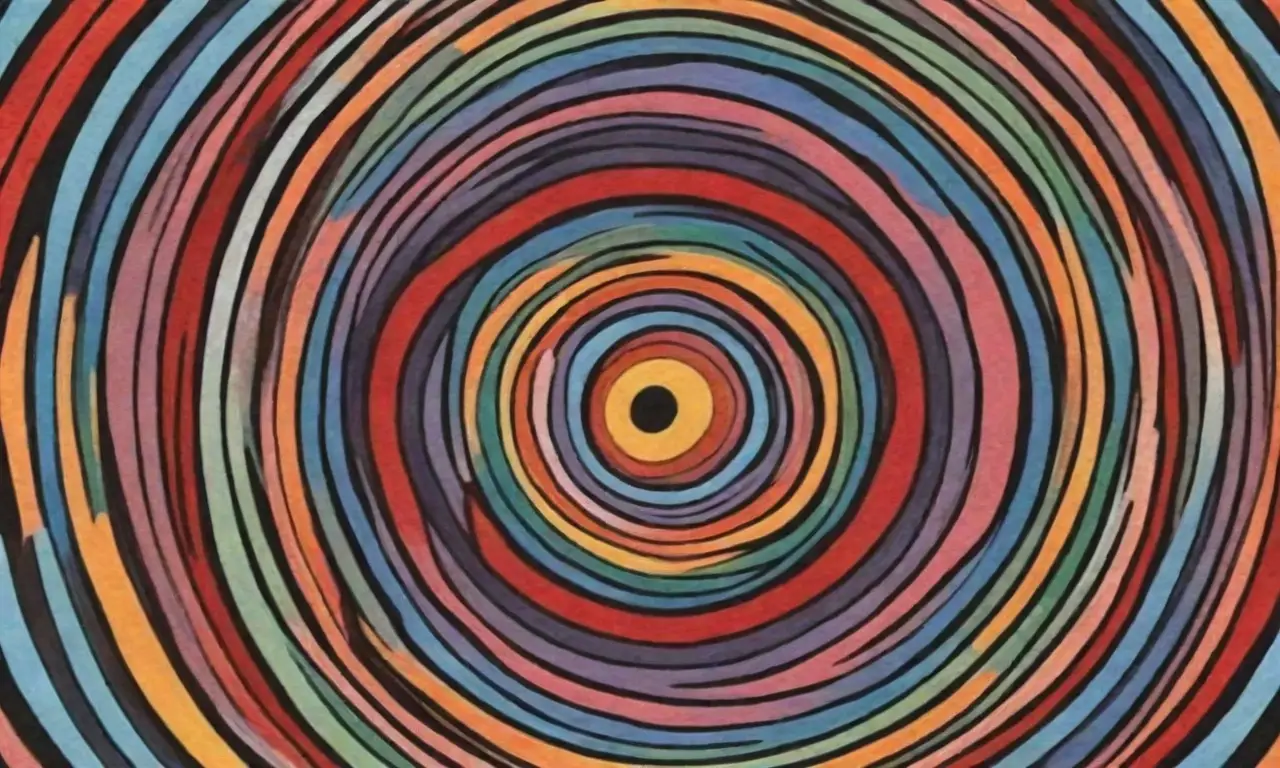 Líneas y colores crean una composición que representa interacción y flujo de datos