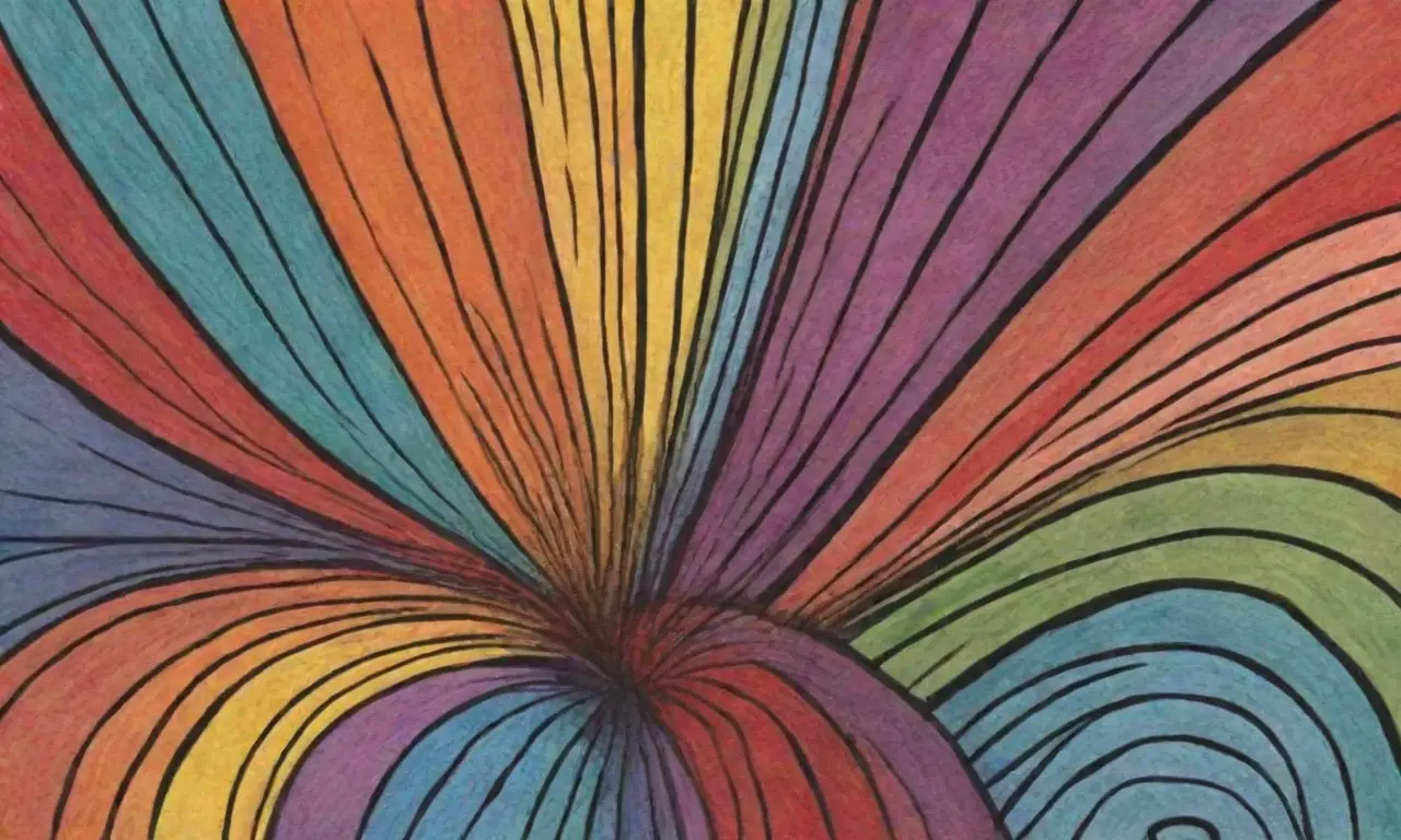 Un gráfico dinámico con líneas intrincadas y colores contrastantes resalta tendencias del mercado y sugiere interconexiones