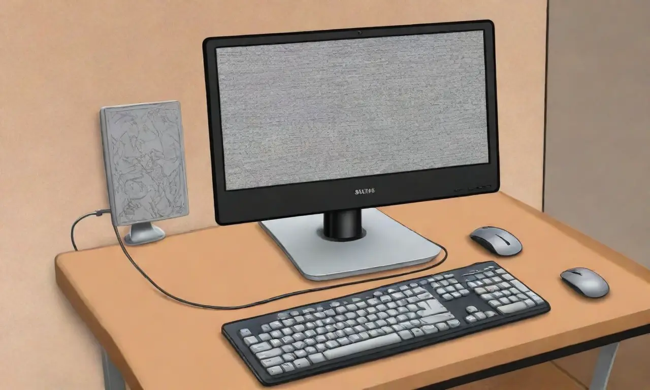 Una composición visual que combina líneas, texturas, colores y formas para crear profundidad y armonía en un entorno tecnológico