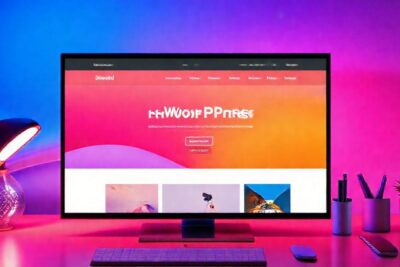 Mockup de WordPress: diseño moderno y atractivo
