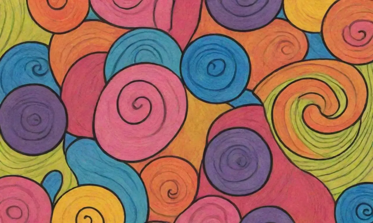 Colores vibrantes, líneas audaces y texturas intrincadas crean una composición dinámica y atractiva