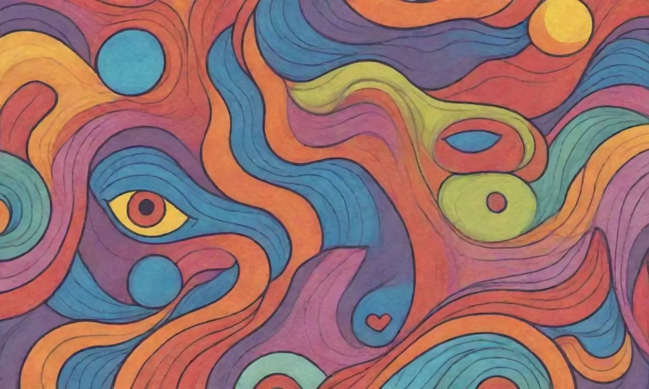 Diseño visual vibrante y dinámico con colores, formas y detalles variados