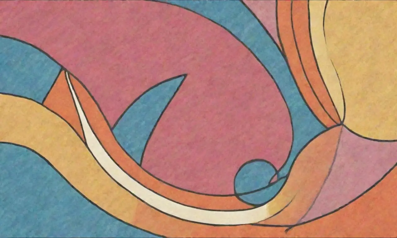 Diversos elementos visuales como líneas, texturas y colores crean profundidad y armonía en el diseño