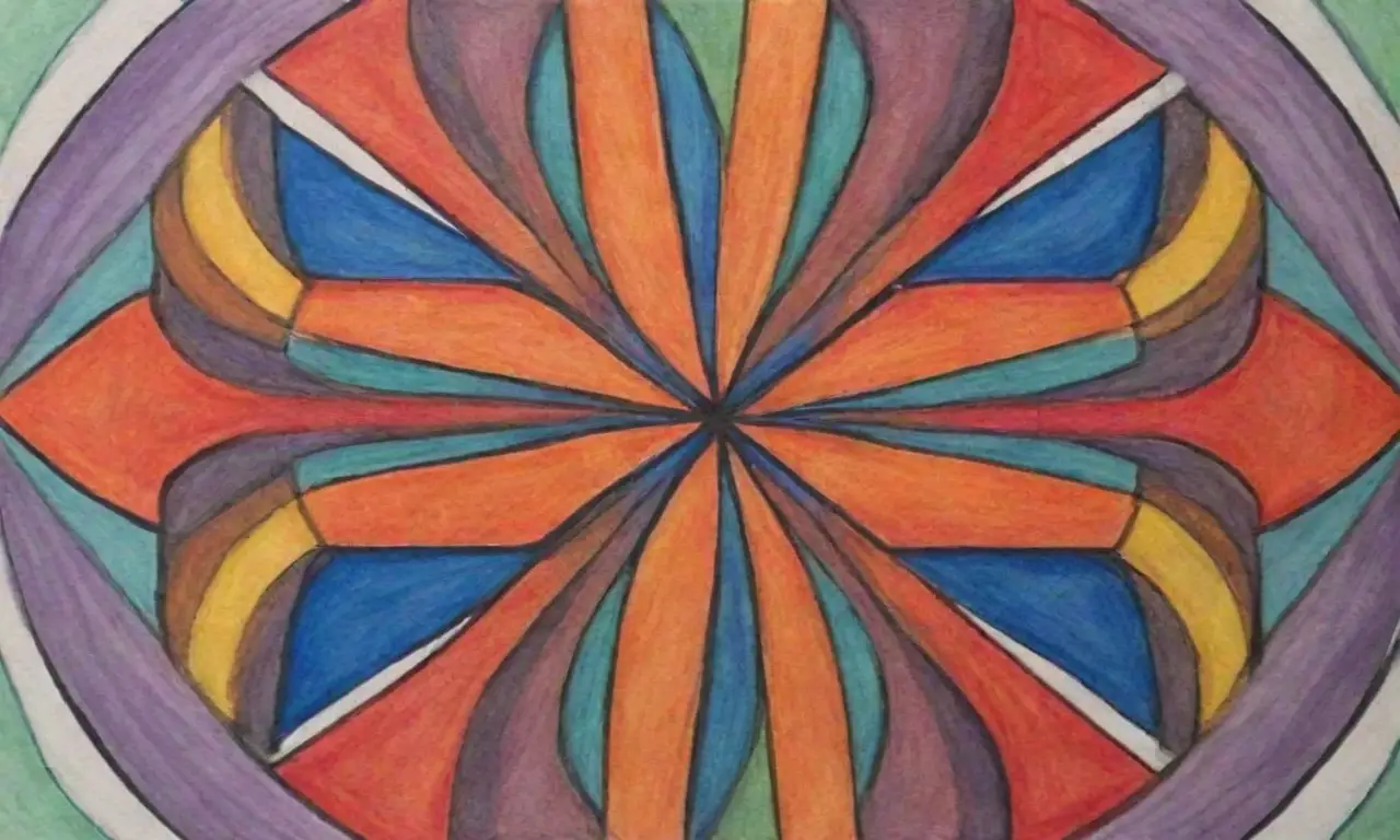 Líneas, colores y texturas crean una composición dinámica y armónica