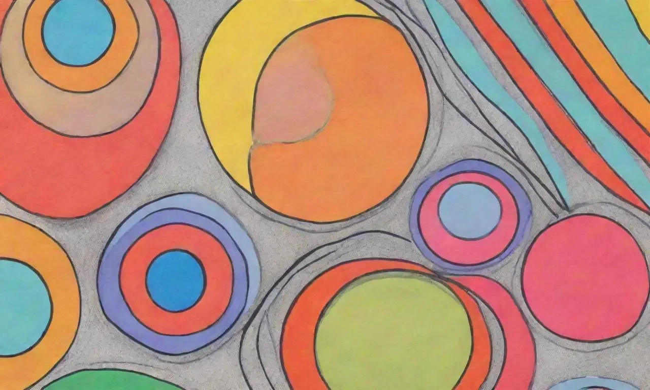 Elementos visuales como líneas, colores y formas crean profundidad, movimiento y estructura en la composición