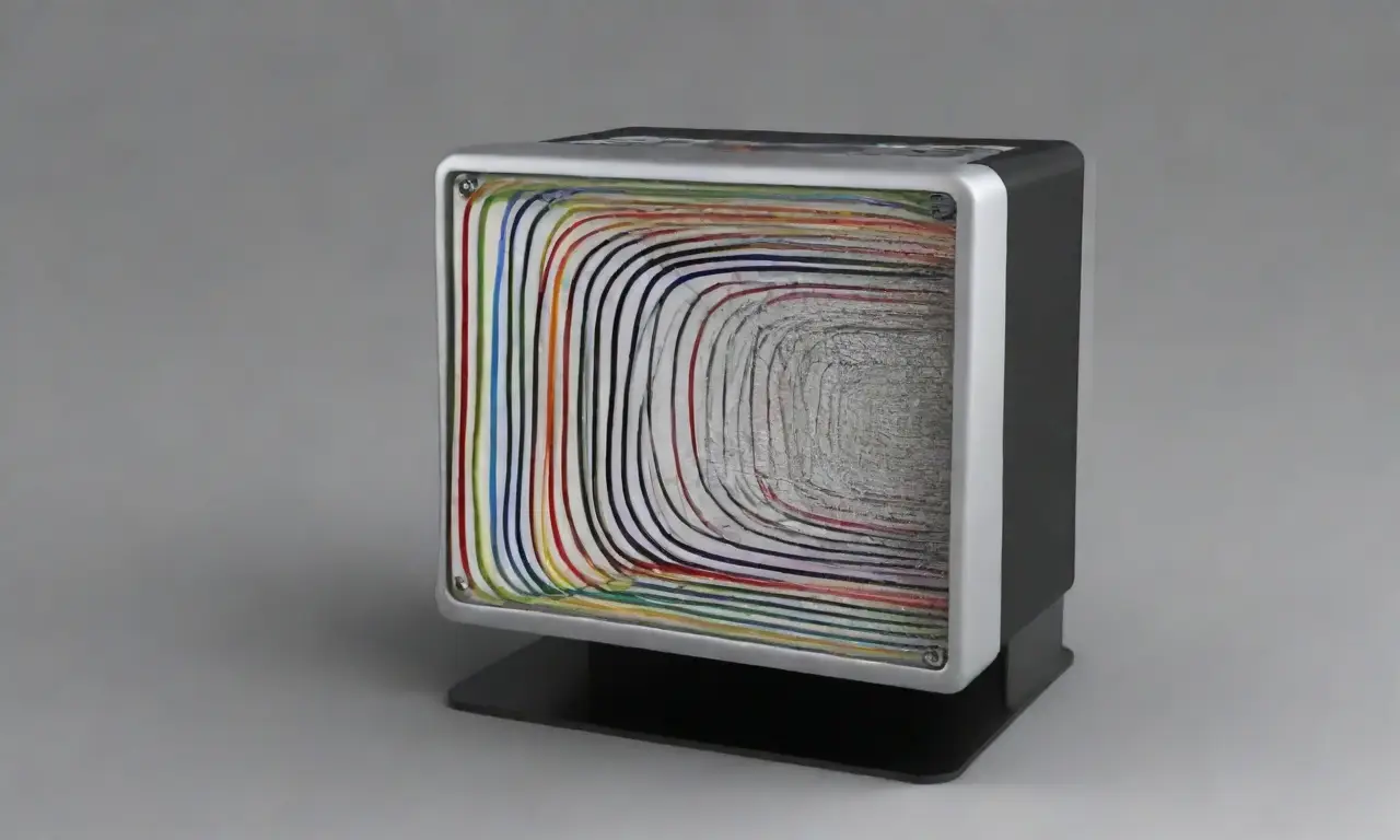 Un diseño de servidor resalta velocidad y eficiencia con líneas, texturas y colores contrastantes