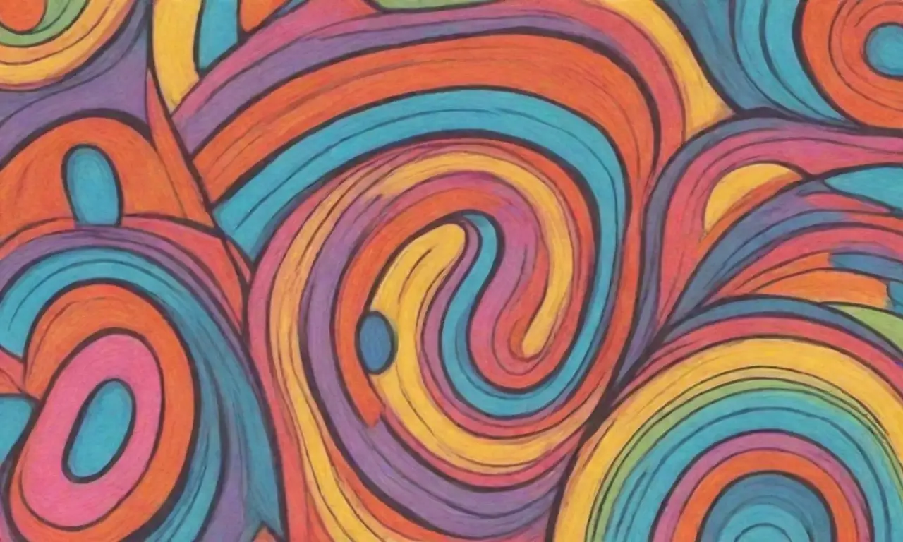 Estilo visual vibrante y dinámico con colores, formas y texturas variadas