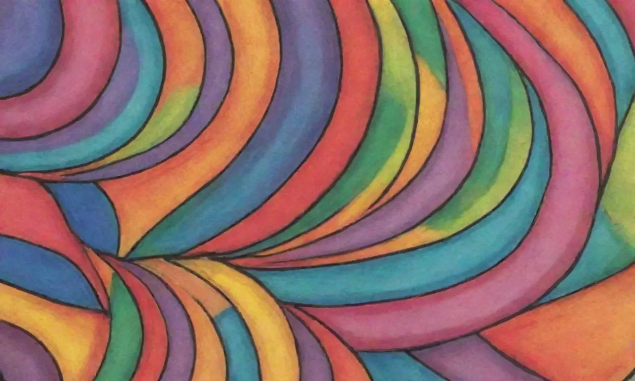 Colores vibrantes, líneas definidas y texturas intrincadas crean una composición dinámica y equilibrada