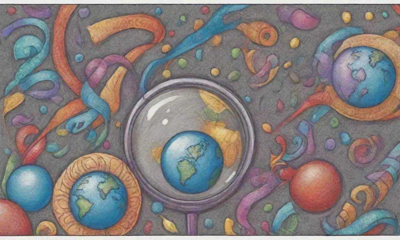 Una escena vibrante con formas definidas, texturas complejas y un personaje central invita a la exploración