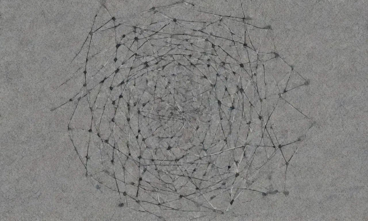 Un diseño complejo y profesional combina líneas intrincadas, sombras suaves y formas dinámicas para ilustrar la eficiencia y el progreso