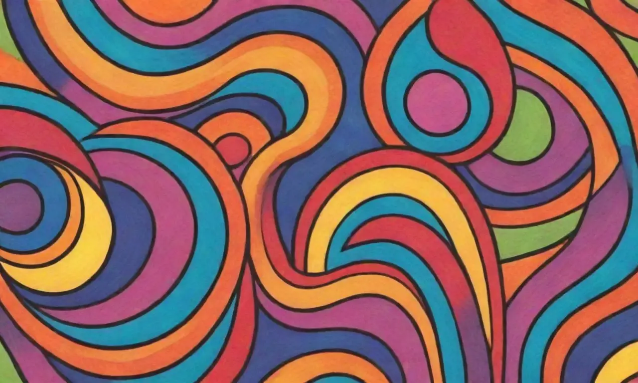 Elementos visuales vibrantes y dinámicos con contrastes y texturas armoniosas