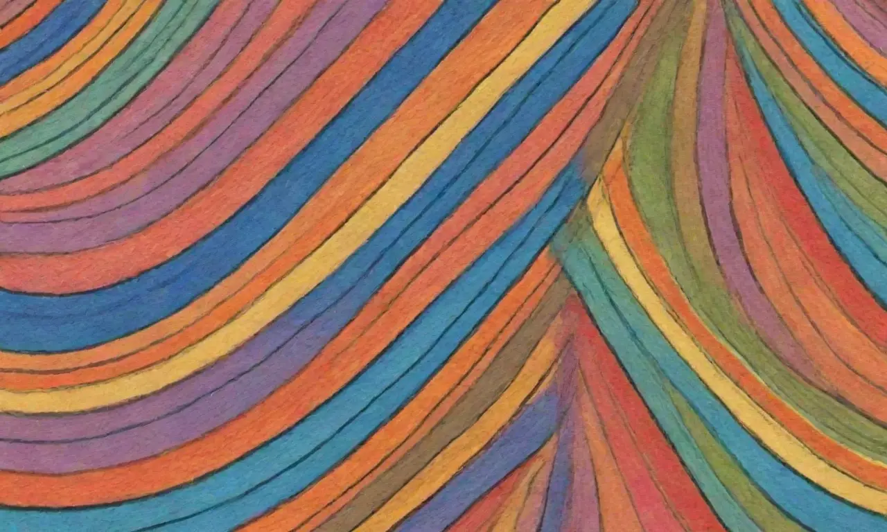 Colores vibrantes y formas intrincadas crean una composición armoniosa y dinámica