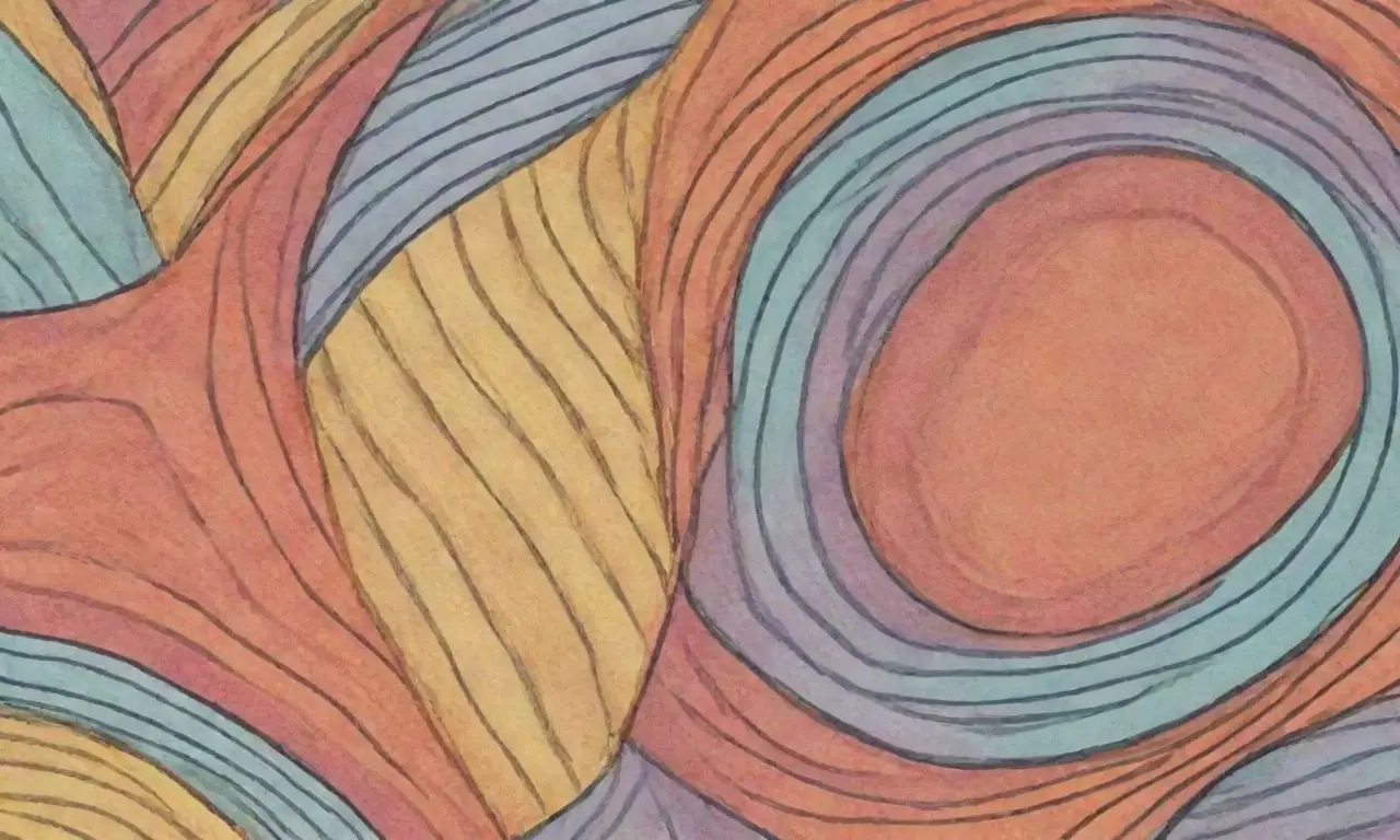 Elementos visuales como líneas, sombras y colores se combinan para crear una composición armoniosa y atractiva