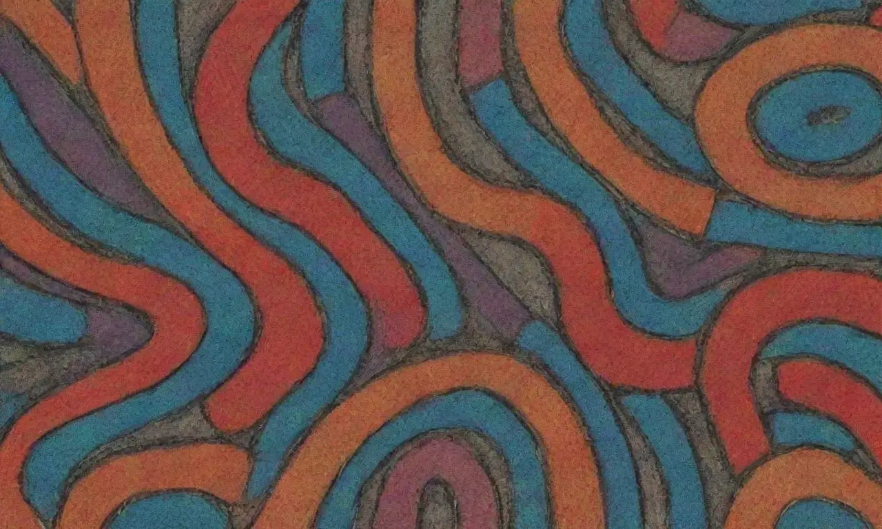 La obra combina líneas audaces, sombras suaves y texturas intrincadas para crear profundidad y movimiento