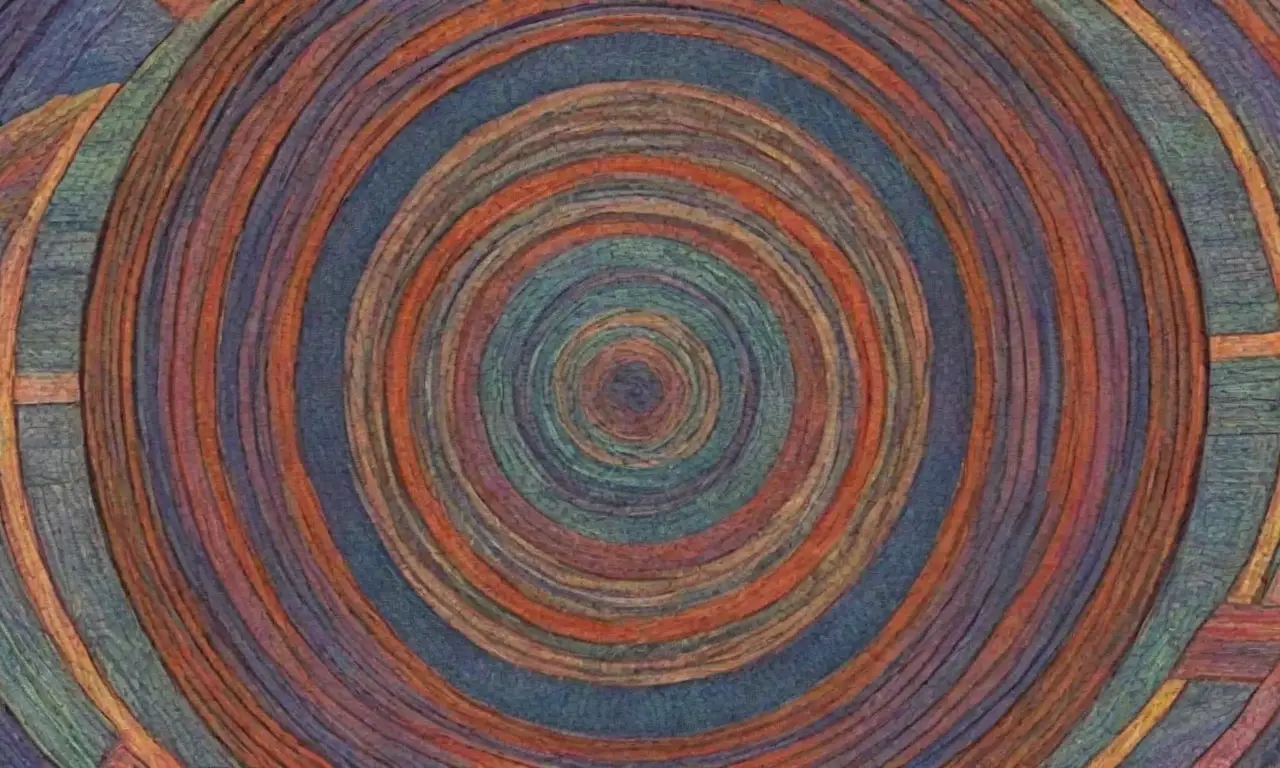 Un diseño complejo combina líneas, sombras, texturas y colores para transmitir conexión, creatividad y evolución