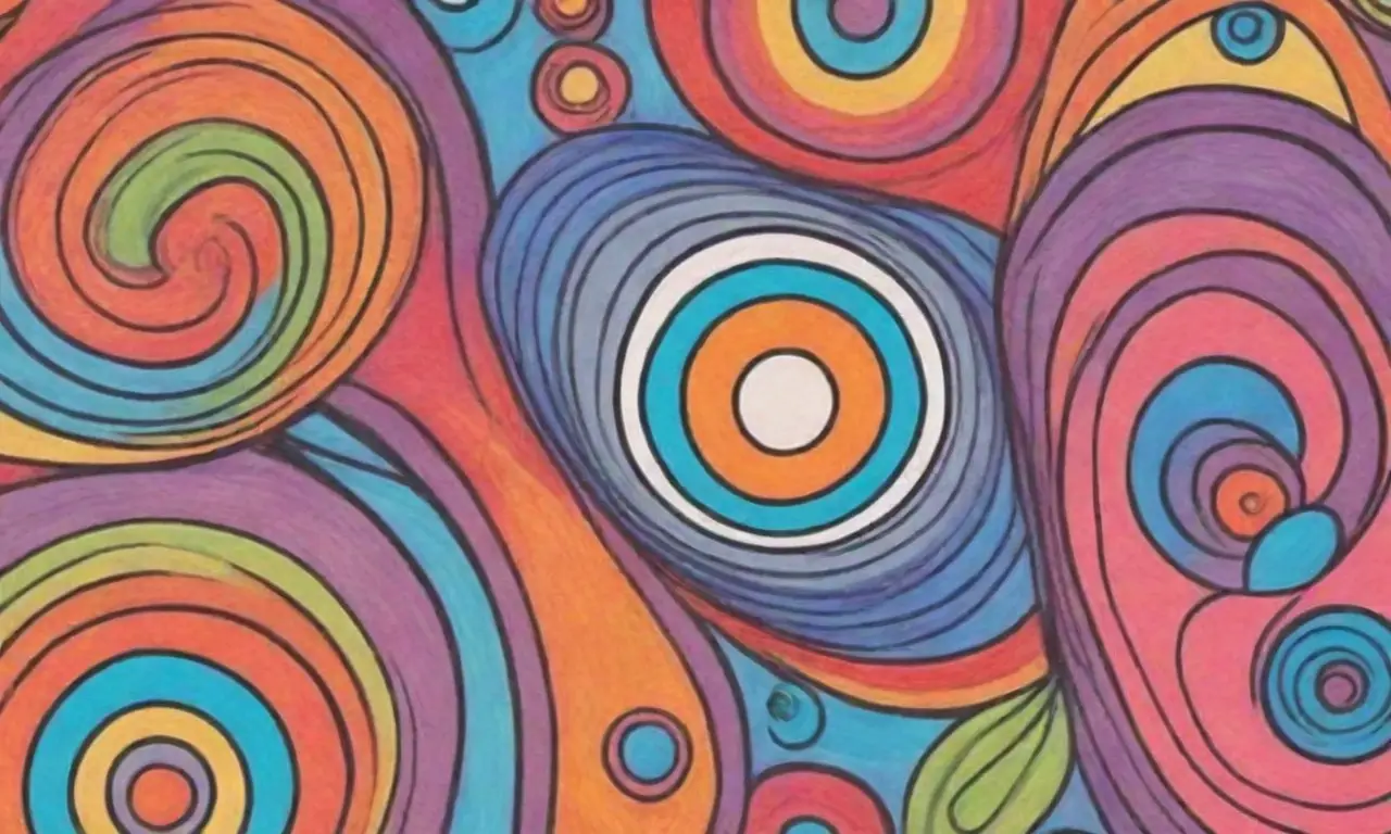 Diseño visual vibrante y dinámico con colores, texturas y formas variadas