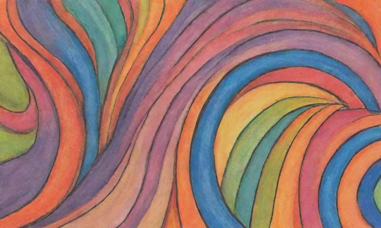 Colores vibrantes, líneas audaces y texturas intrincadas crean una composición dinámica y armónica
