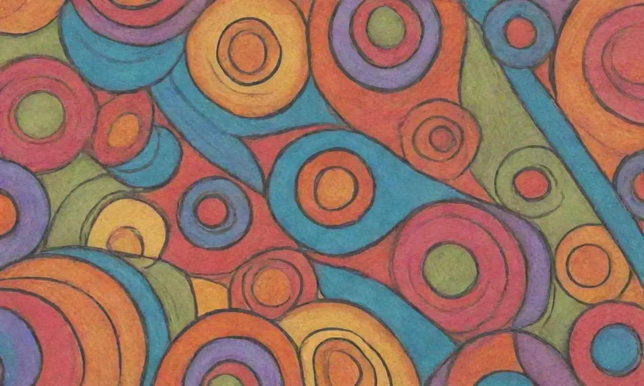 Colores vibrantes, gradientes suaves y detalles intrincados crean una composición armoniosa y dinámica