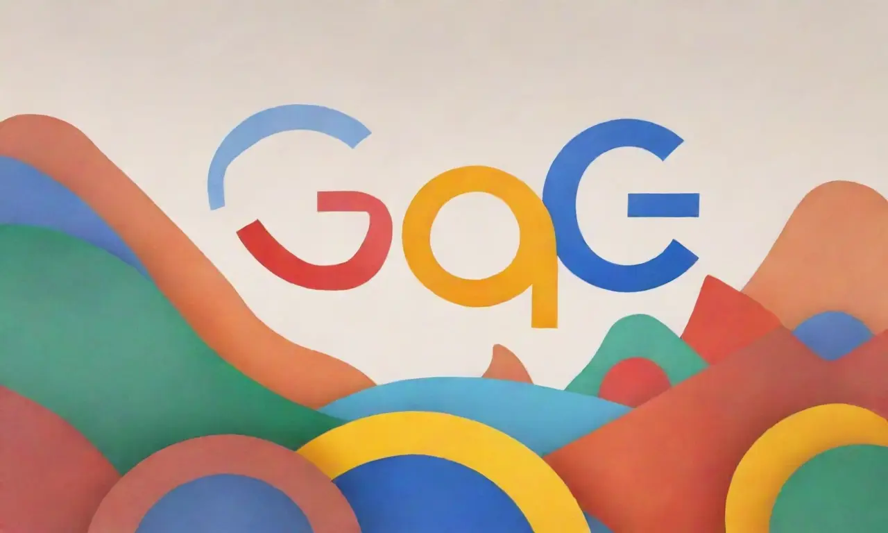El diseño del logo de Google combina líneas audaces, gradientes suaves y texturas intrincadas para representar innovación y estabilidad en un paisaje digital