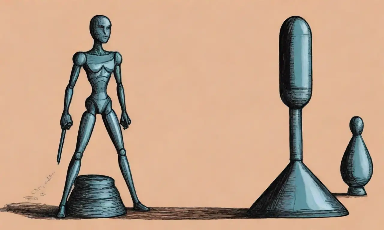 Líneas, sombras, texturas y colores se combinan para crear una composición dinámica y equilibrada