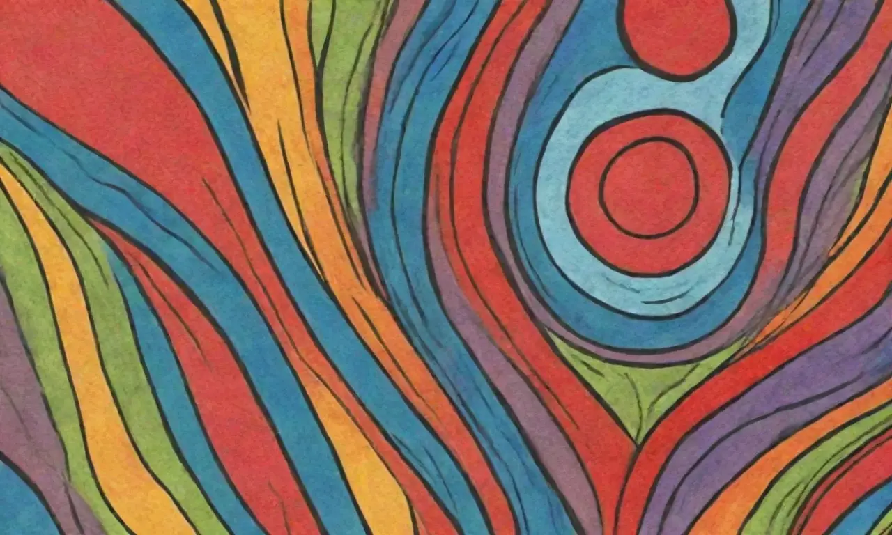 Una obra de arte combina líneas, colores, texturas y formas para crear profundidad y movimiento