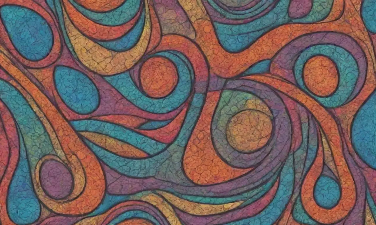 Un diseño vibrante y dinámico con líneas intrincadas, sombras suaves y texturas ricas que guían la vista y destacan elementos clave
