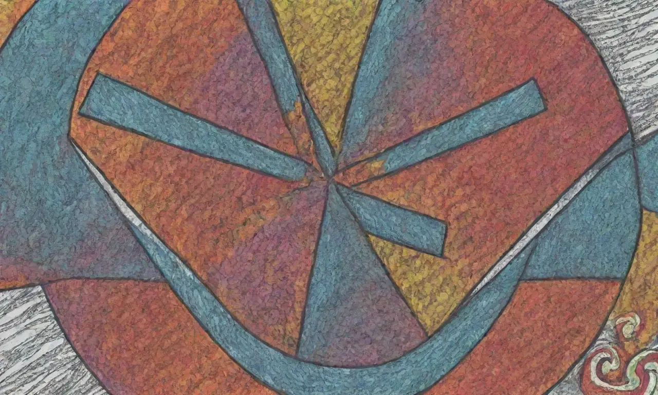 El diseño combina líneas audaces, sombras suaves, texturas intrincadas y colores contrastantes para crear profundidad y movimiento