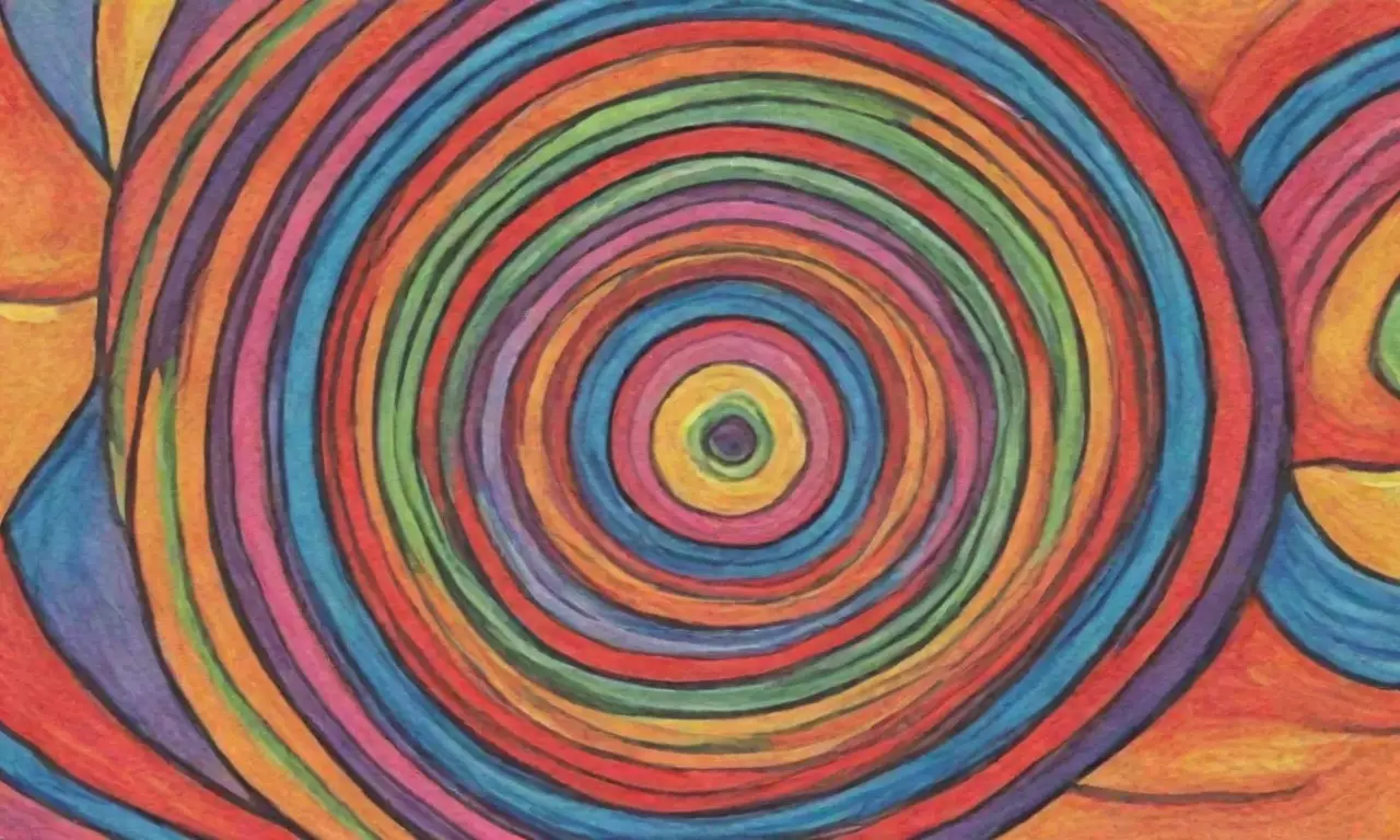 Colores vibrantes, líneas audaces y patrones intrincados crean una composición armoniosa y dinámica