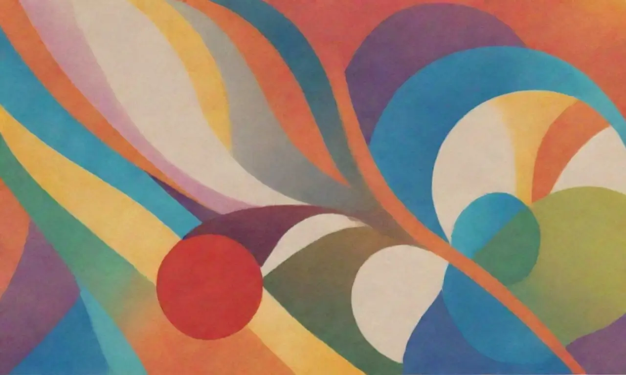 El diseño del correo combina líneas definidas, colores vibrantes y texturas complejas para crear una composición dinámica y armoniosa