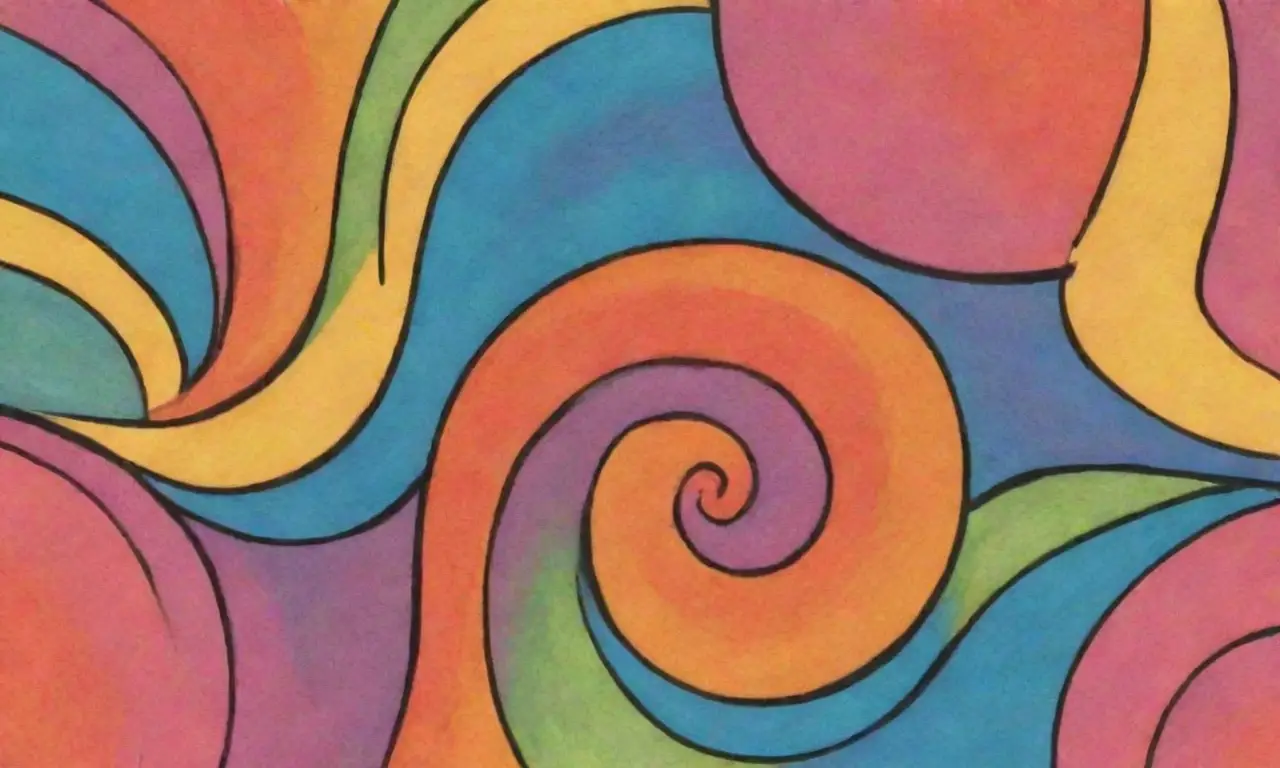 Colores vibrantes, líneas audaces y texturas intrincadas crean una composición armoniosa y dinámica