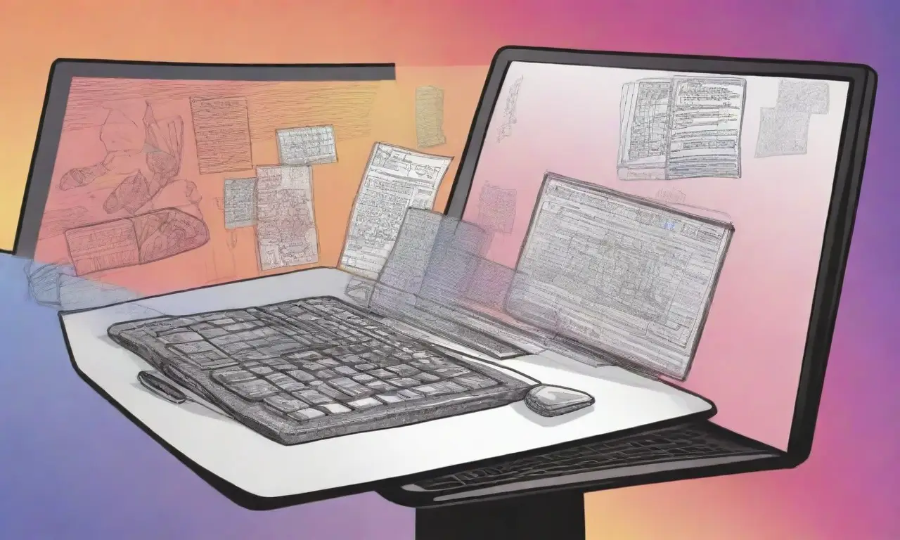 Un diseño digital vibrante y complejo que guía la atención del espectador