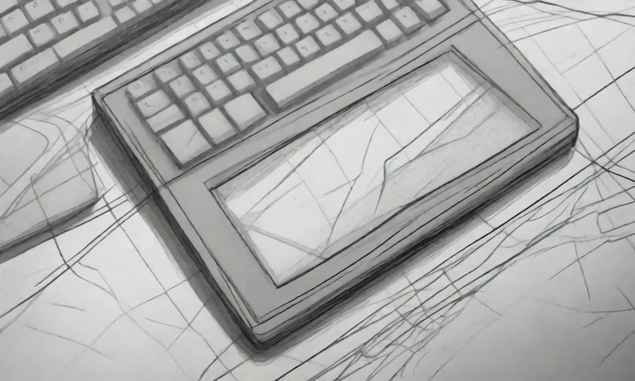 Un diseño de pantalla de computadora con contrastes, texturas y elementos que representan facilidad y complejidad