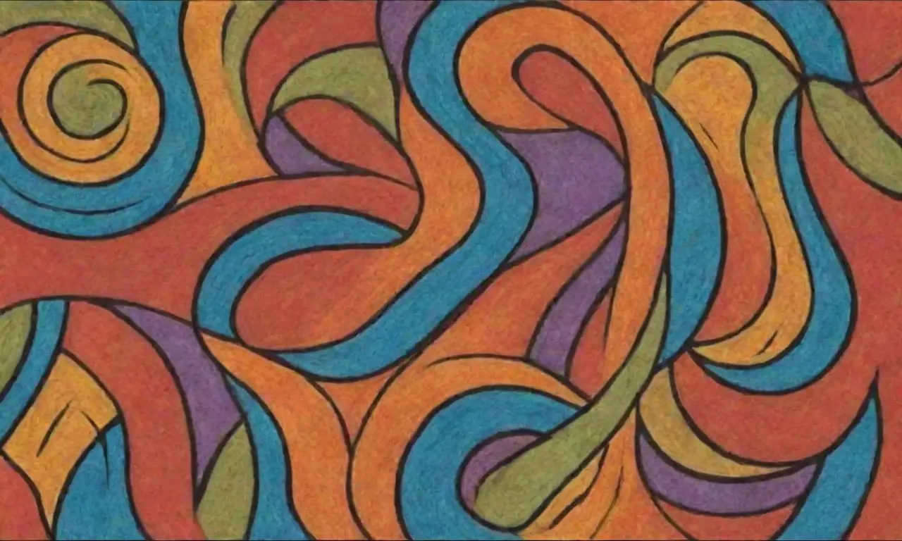 El arte combina líneas, sombras, texturas y colores para crear profundidad y armonía visual