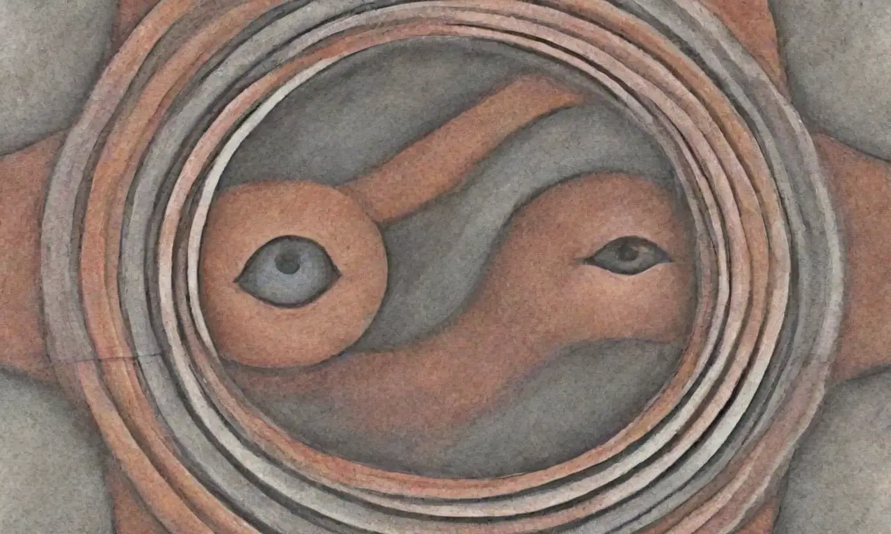 Líneas y texturas crean profundidad y armonía en una composición visualmente atractiva