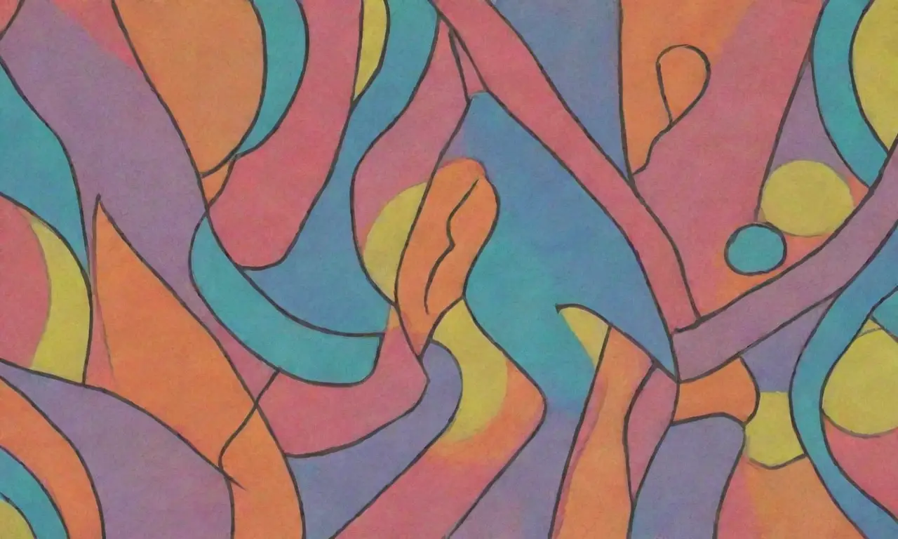 Colores vibrantes, líneas audaces y detalles intrincados crean una composición dinámica y armoniosa