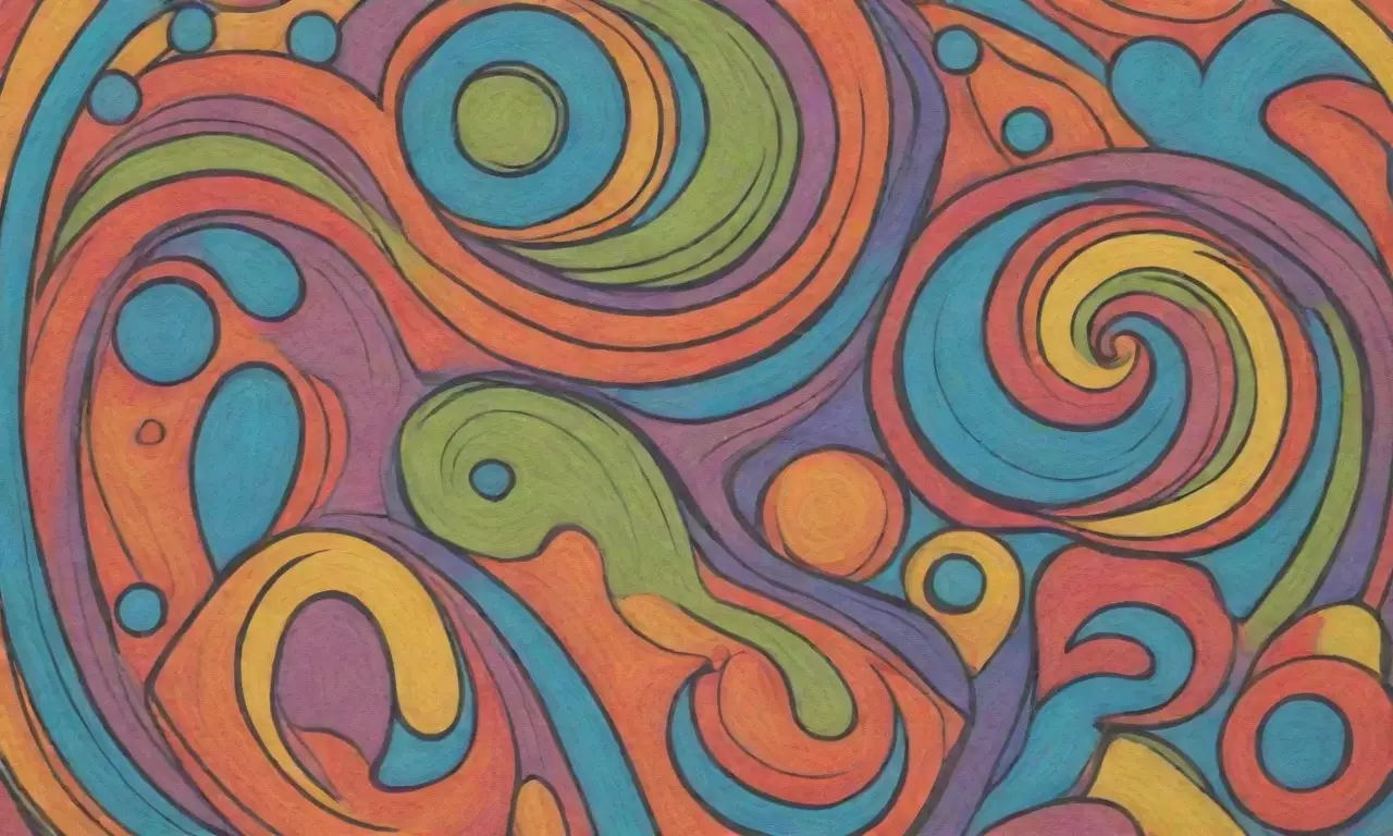 Arte vibrante con colores, formas dinámicas y expresiones cautivadoras