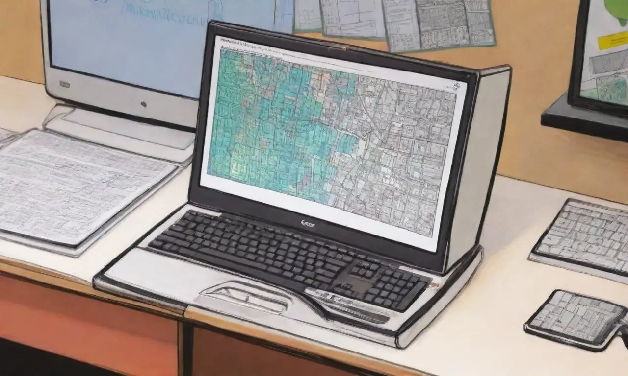 Un diseño de pantalla de computadora combina líneas, texturas y colores para resaltar características clave y mejorar la experiencia del usuario