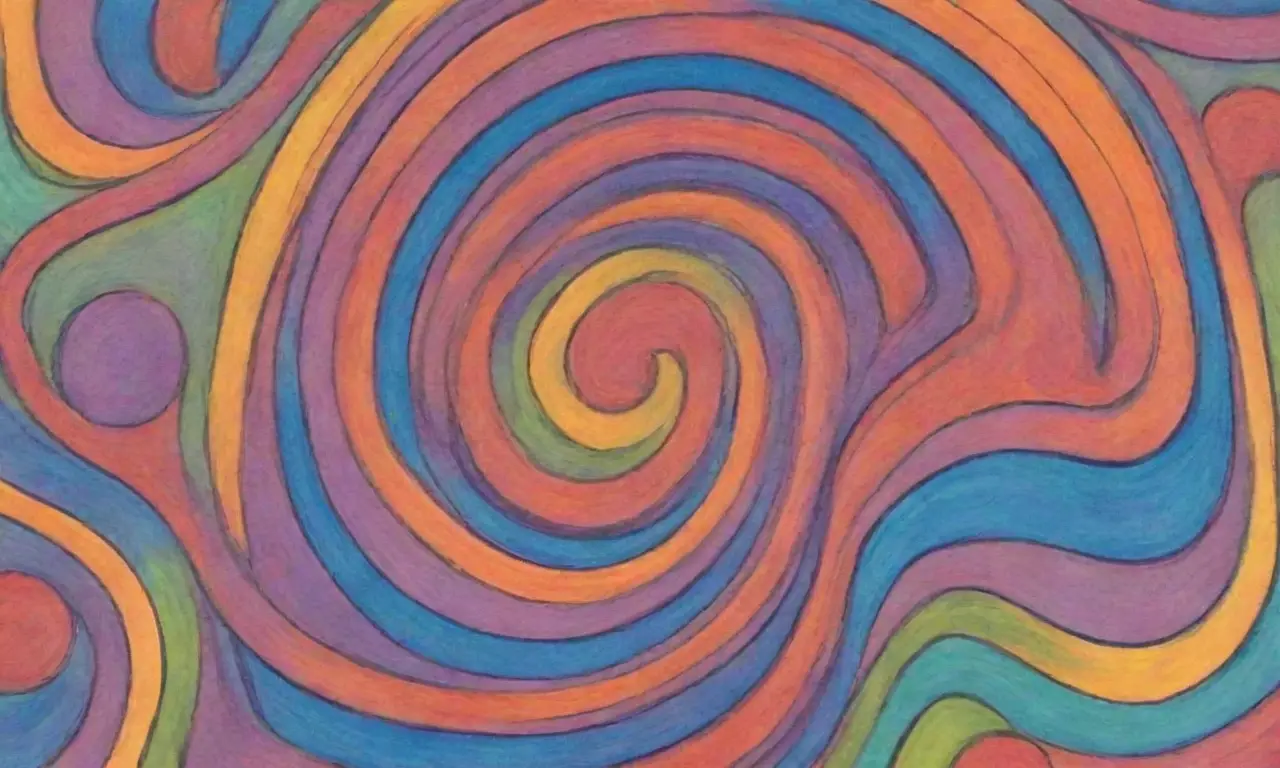 Colores vibrantes, líneas audaces y patrones intrincados crean una composición dinámica y equilibrada